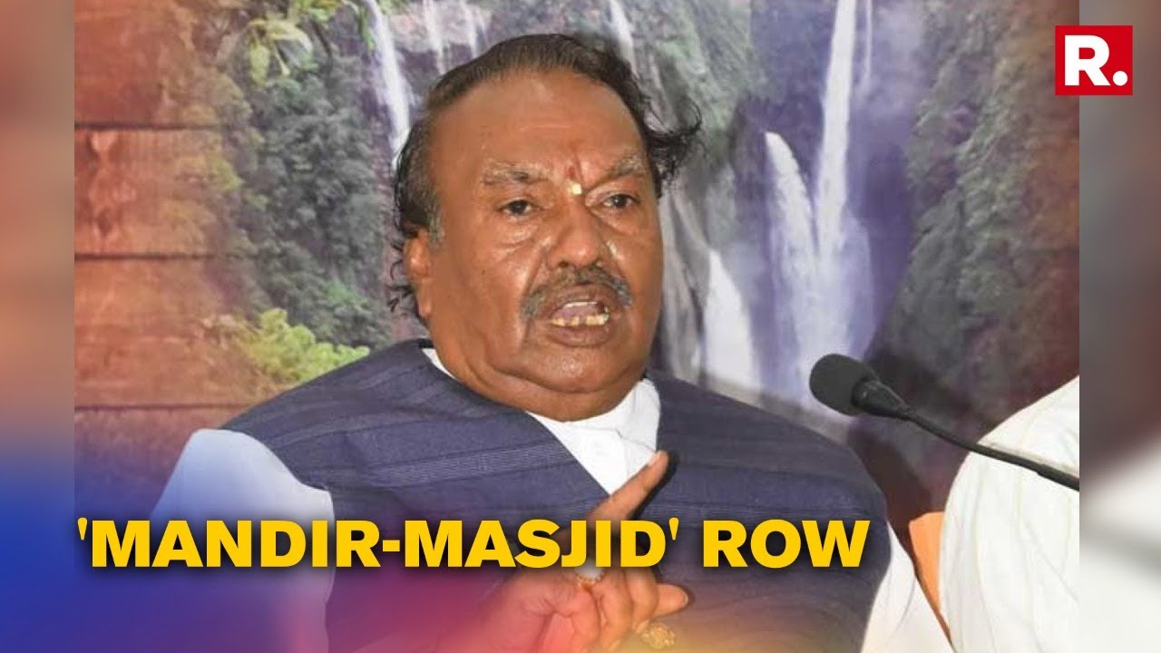 Karnataka Minister Eshwarappa Sparks Fresh Row, Claims '36,000 Temples Destroyed To Build Masjids'