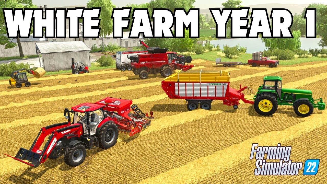THE MOST RELAXING PLAY THROUGH YEAR 1 -  White Farm  | Farming Simulator 22
