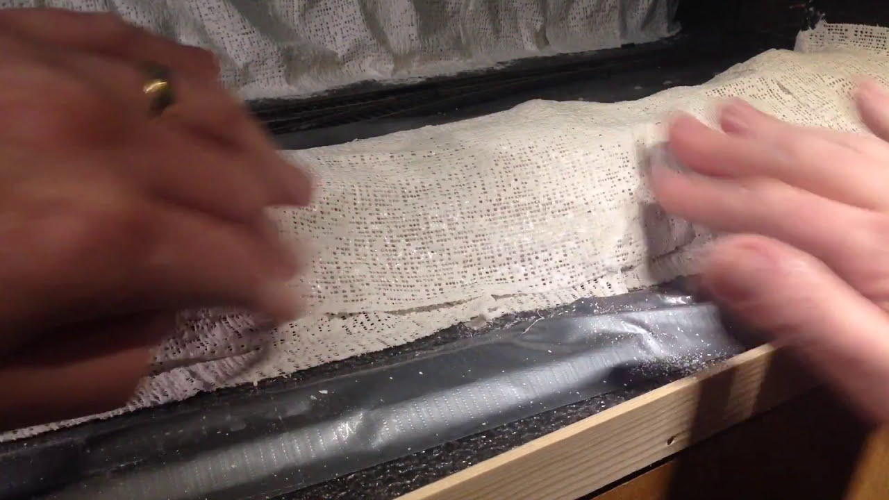 Creating A Simple Hillside Using Plaster Cloth On A Model Railway