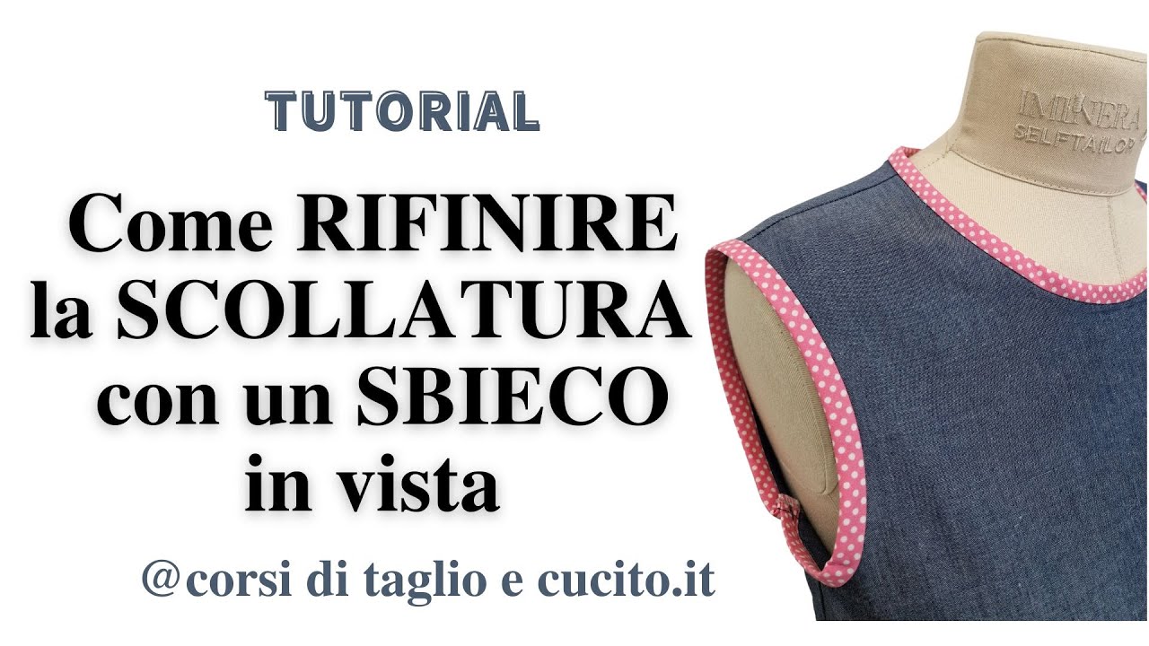 Come rifinire la scollatura con un SBIECO in vista