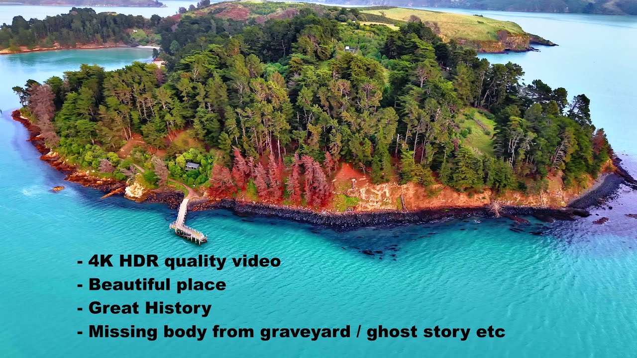 New Zealand | 4K UHD | Diamond Harbour | Quail Island | Christchurch | Drone Drive Walk and History