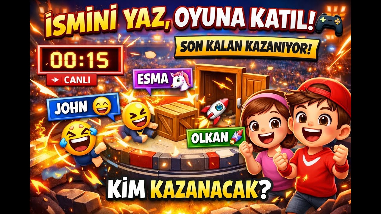 İSMİNİ YAZ, OYUNA KATIL! 🎉 | SON KALAN KAZANIYOR! 10