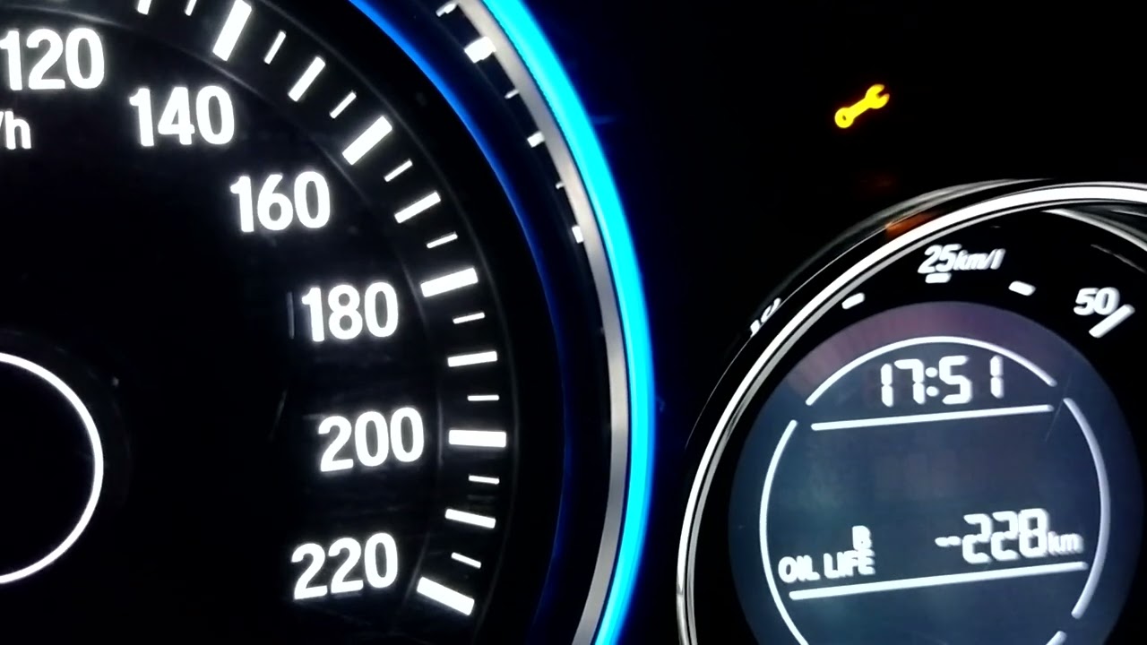 Apagar o Aviso de troca de óleo/revisão Honda HR-V 2020