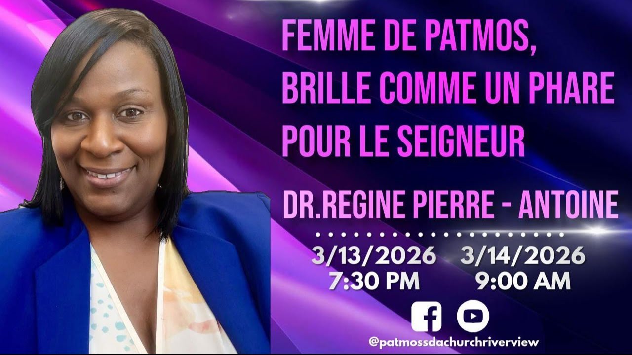 Femme de Patmos brille comme un phare pour le seigneur