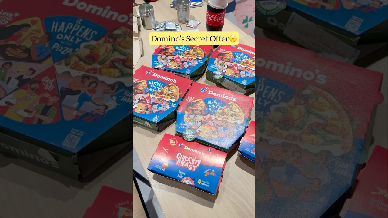 Domino’s Secret Offer🤫🍕5 Items at just ₹150🥳Details in Comment 