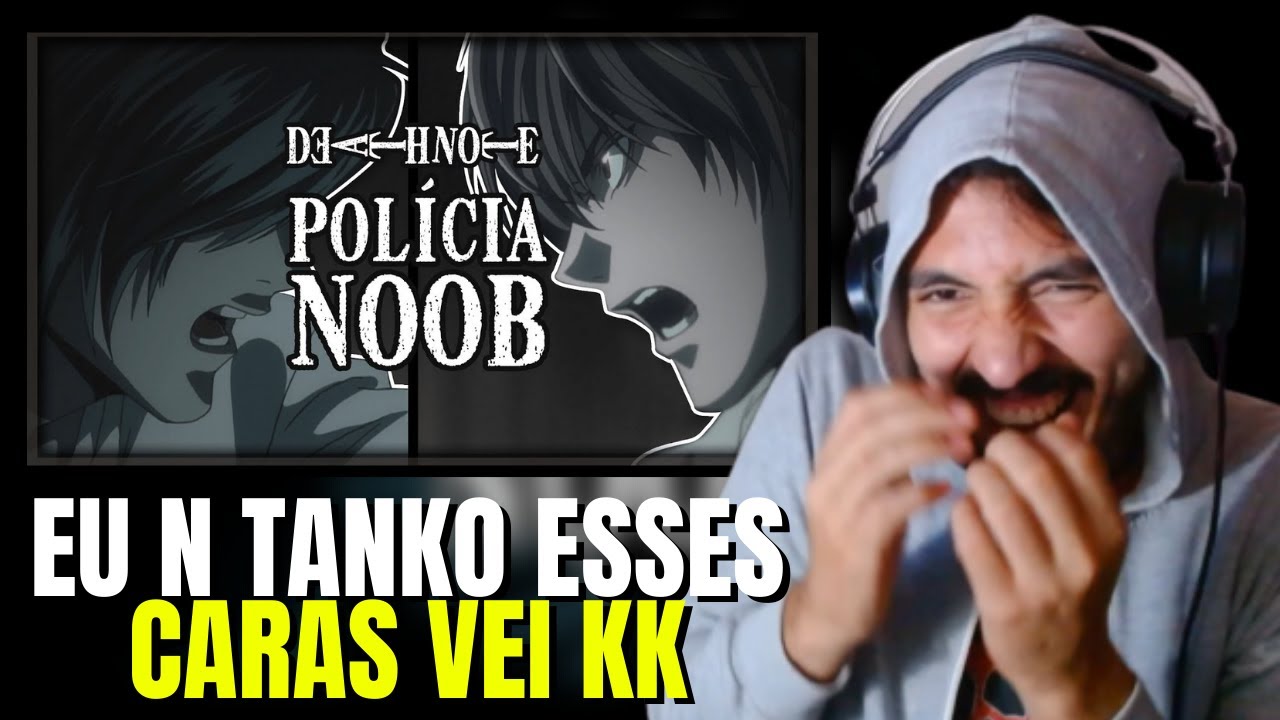 DEATH NOTE #02 - POLICIA NOOB (PARÓDIA) | Leozin React