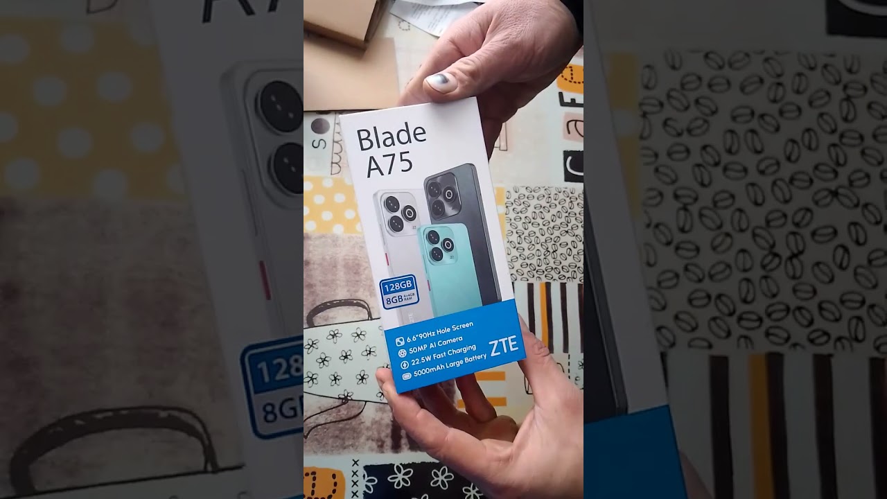 Розпаковка смартфону ZTE Blade A75 з інтернет магазину Алло