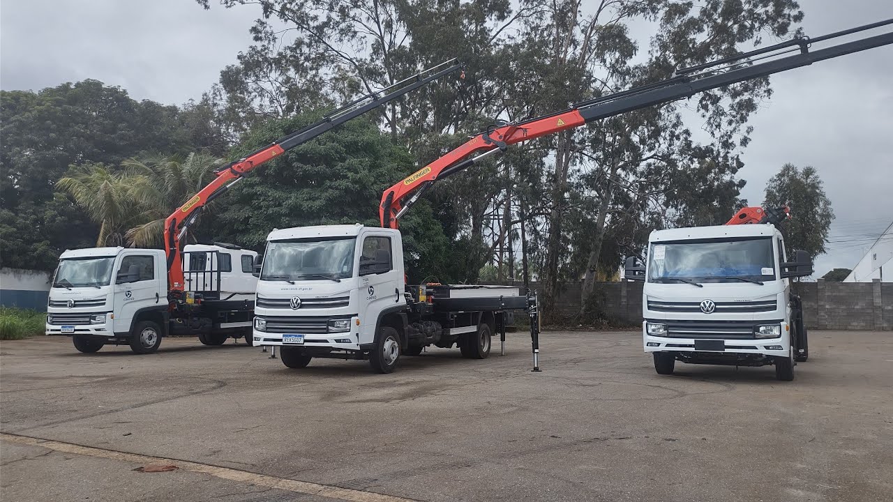 Apresentação Guindaste Palfinger PK 11.001 SLD3 com controle remoto, Caminhão VW9.170.