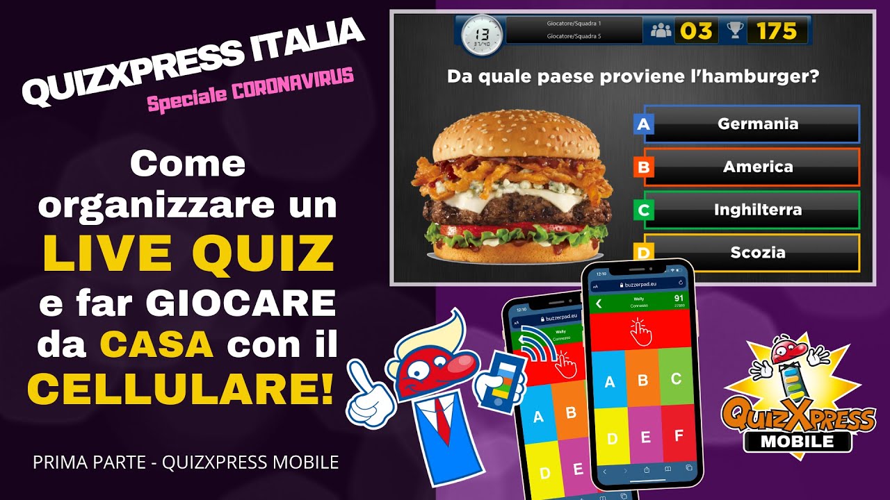 Come Giocare un LIVE QUIZ con il CELLULARE - Configurare QuizXpress MOBILE e il server BUZZERPAD