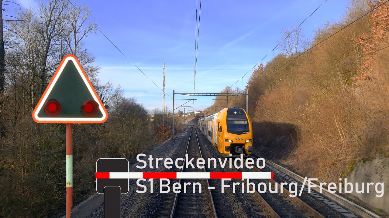 Führerstandsmitfahrt / cab ride S1 Bern - Fribourg/Freiburg