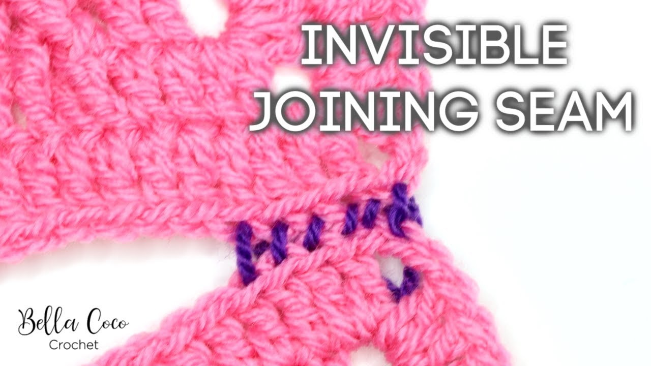 CROCHET: INVISIBLE SEAM | JOIN GRANNY SQUARES WITH THIS INVISIBLE JOIN | Bella Coco Crochet