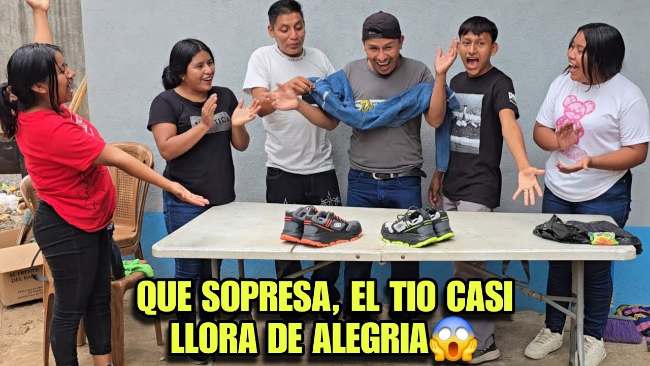 Asi Fue La Reacción Del Tio Al Ver Todos Los Zapatos Que TEO Le Había Regalado😱