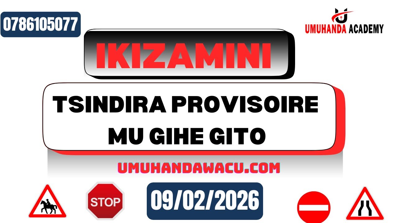 🚨IKIZAMINI CYAKOZWE UYU MUNSI. AMATEGEKO Y'UMUHANDA IBIBAZO N'INISUBIZO 2026.
