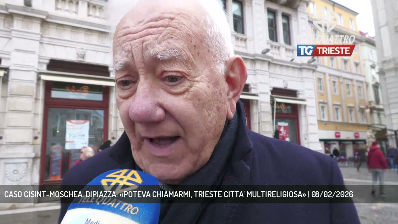 CASO CISINT-MOSCHEA, DIPIAZZA: «POTEVA CHIAMARMI, TRIESTE CITTA' MULTIRELIGIOSA» | 08/02/2026