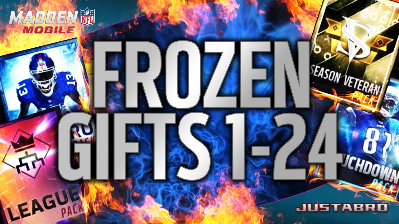 ALL 1-24 FROZEN GIFTS PACK OPENING! - Madden Mobile 16