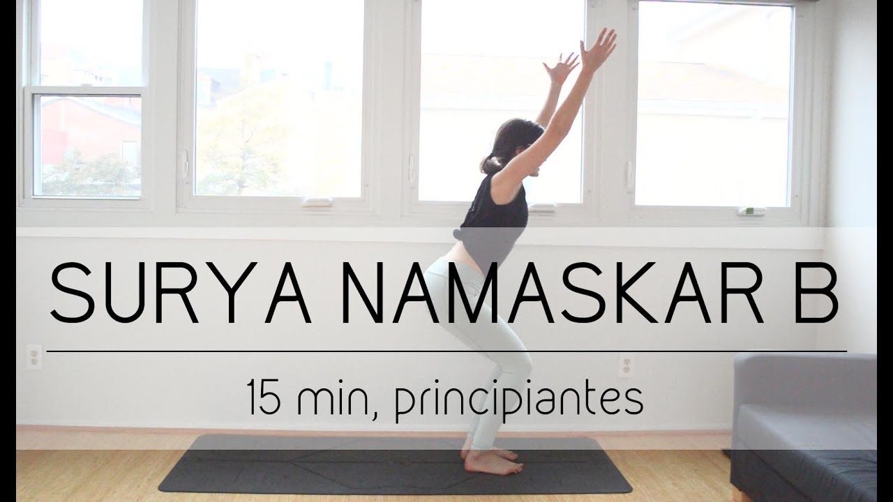 SURYA NAMASKAR B | Saludo al sol B paso a paso, principiantes | @arigadoryoga