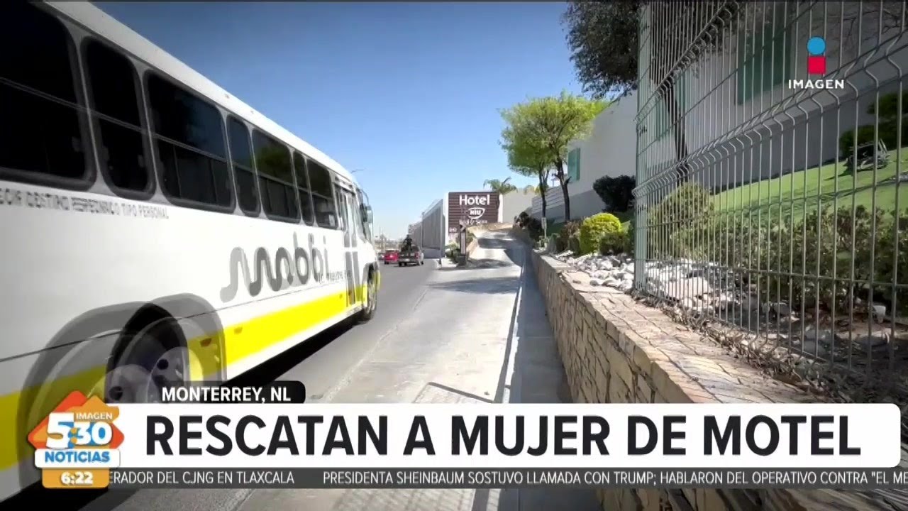 Se registra movilización policiaca para rescatar a mujer de motel en Nuevo León | Noticias 5:30