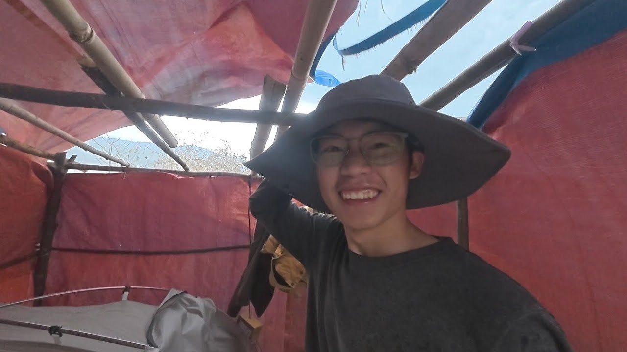 在江边坚守大鱼突遇狂风侵袭庇护所