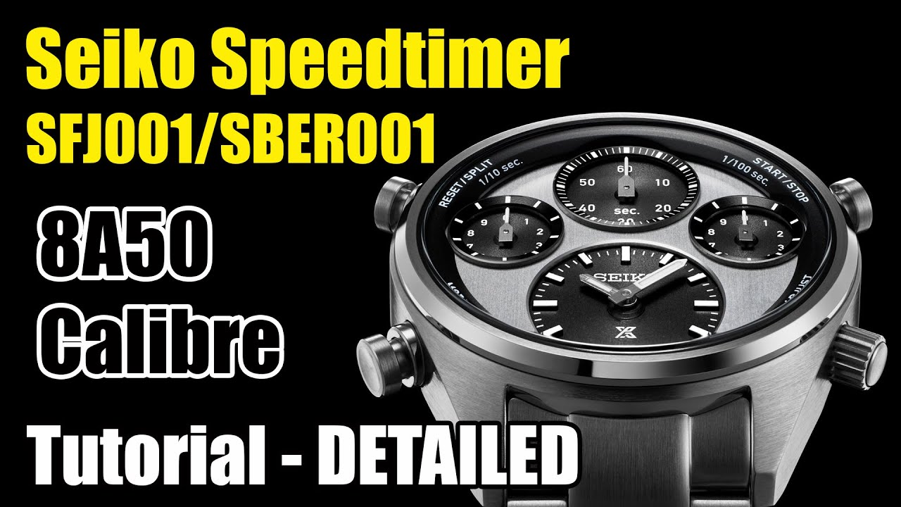 ПОДРОБНОЕ РУКОВОДСТВО ПО SEIKO SFJ001 - SBER001 - 8A50, как настроить и использовать, как выровня...