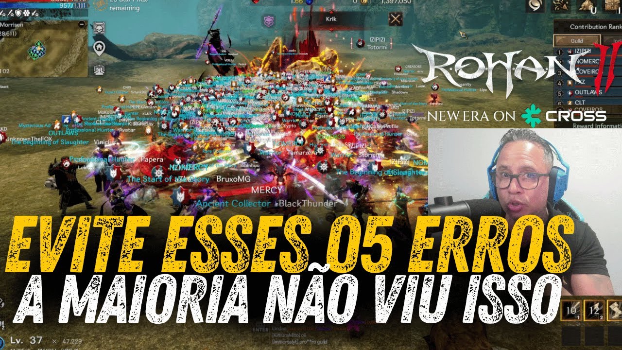 ROHAN 2 CONFIRA OS 05 ERROS FATAIS ! QUE PODEM ESTRAGAR SUA CONTA A LONGO PRAZO NESSE MMORPG GLOBAL