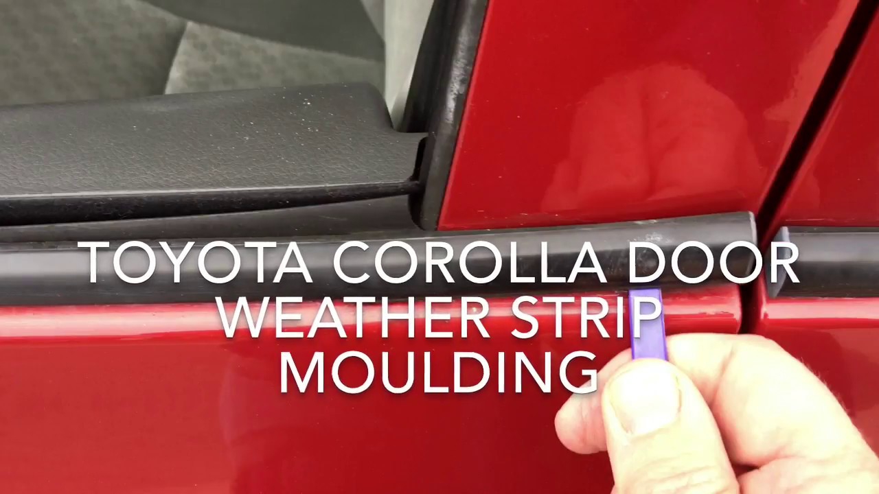 Toyota Corolla Door Window Sweep-Belt Moulding (Weatherstrip) 2009, 2010, 2011, 2012, 2013