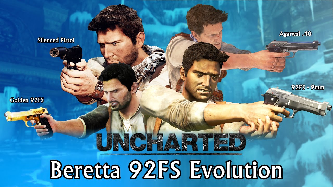 (PS4, RPCS3) Beretta 92FS - Uncharted series evolution
