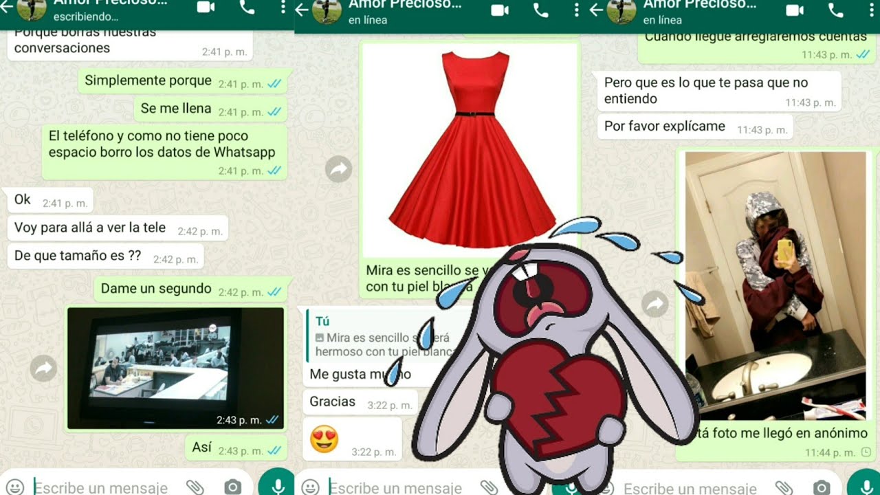 te amo pero no me cuidas 💔💔 ( conversación de Whatsapp )