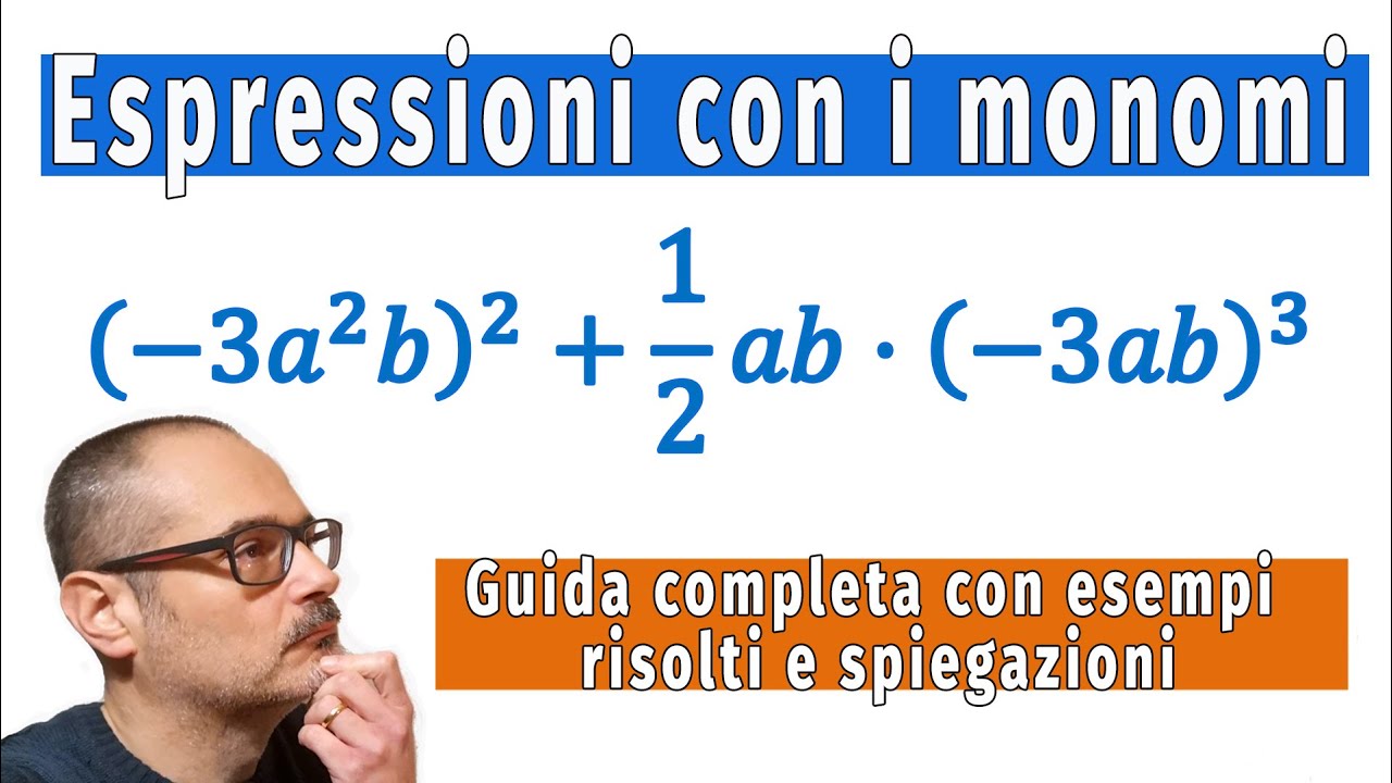 📚🧮Espressioni con i monomi: Guida completa con esempi risolti e spiegazioni