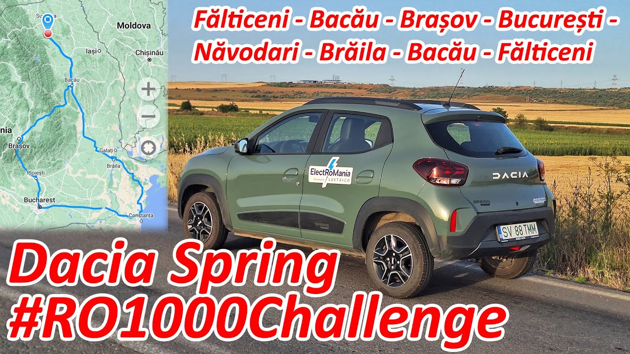 [4K] 1000 km cu Dacia Spring la #RO1000Challenge, Falticeni - Marea Neagra si retur [iunie, 2024]