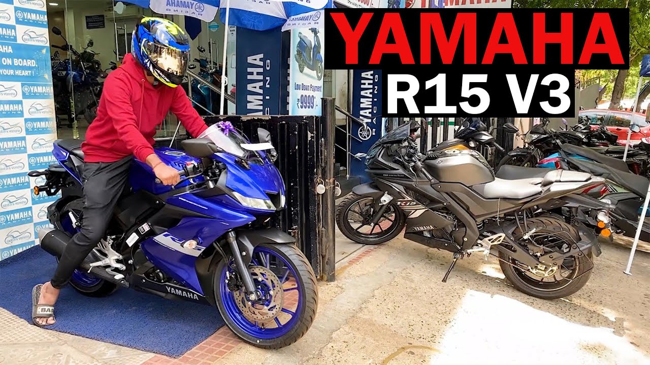 Taking Delivery of New Bike YAMAHA R15 V3 2021 BS6 | Racing Blue | Powerful 150CC Sports Bike