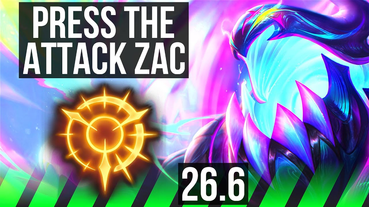ZAC vs MASTER YI (JGL) | Press The Attack, 33K damage | EUW Master | 26.6