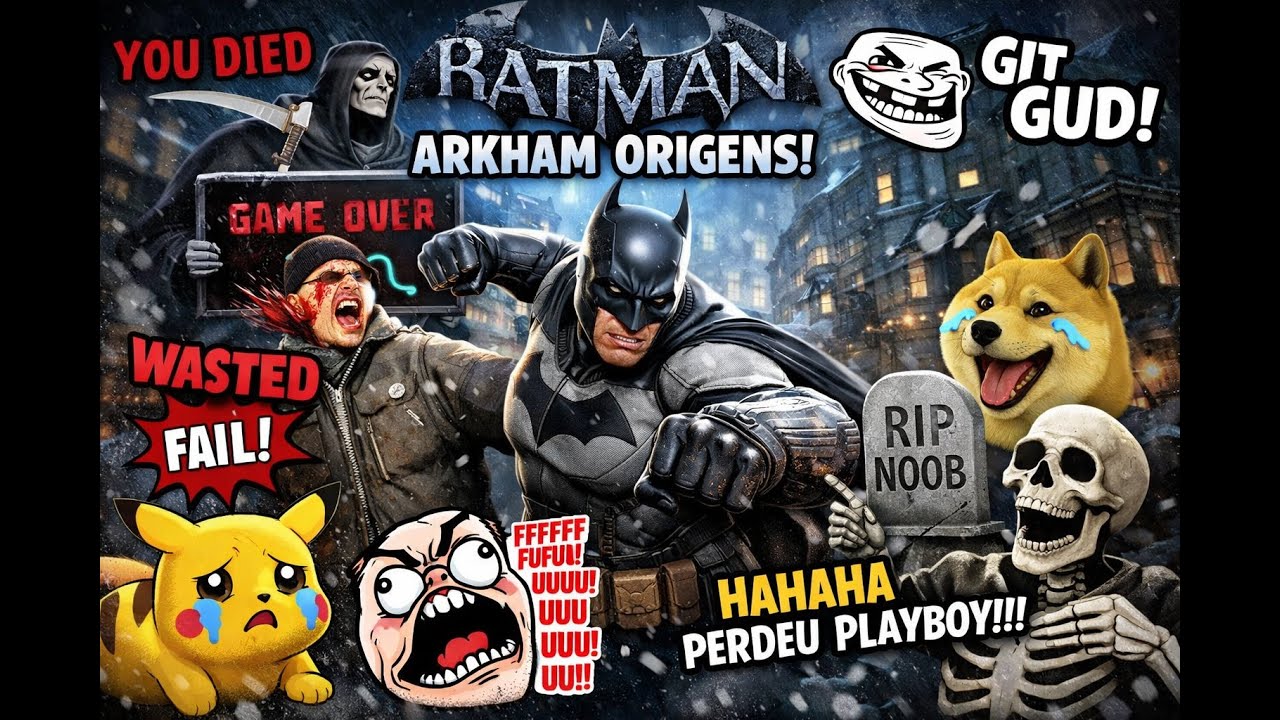 QUANDO EU TENTO SER O BATMAN EM ARKHAM ORIGINS…🦇😂”