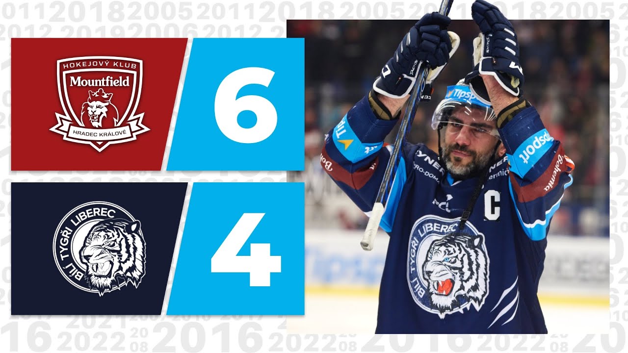 SESTŘIH | Mountfield HK - Bílí Tygři 6:4 (5. čtvrtfinále)
