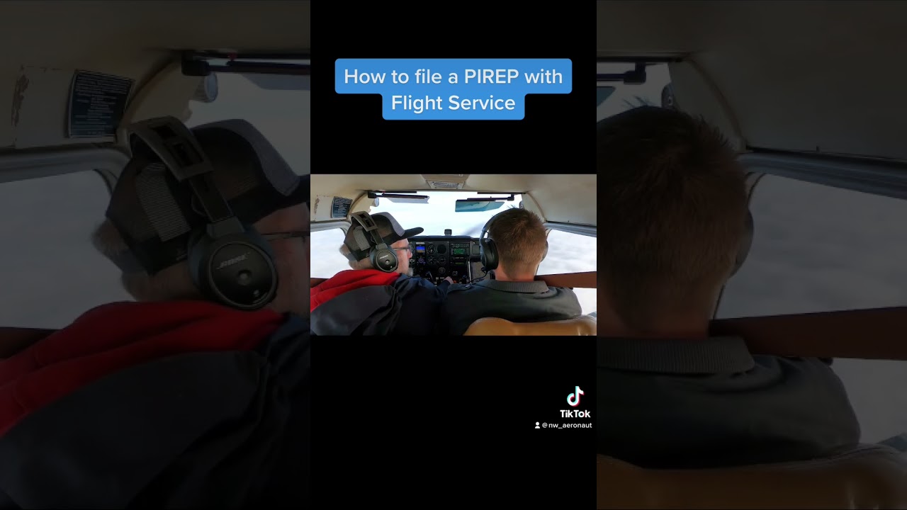 Submit a PIREP with Flight Service
