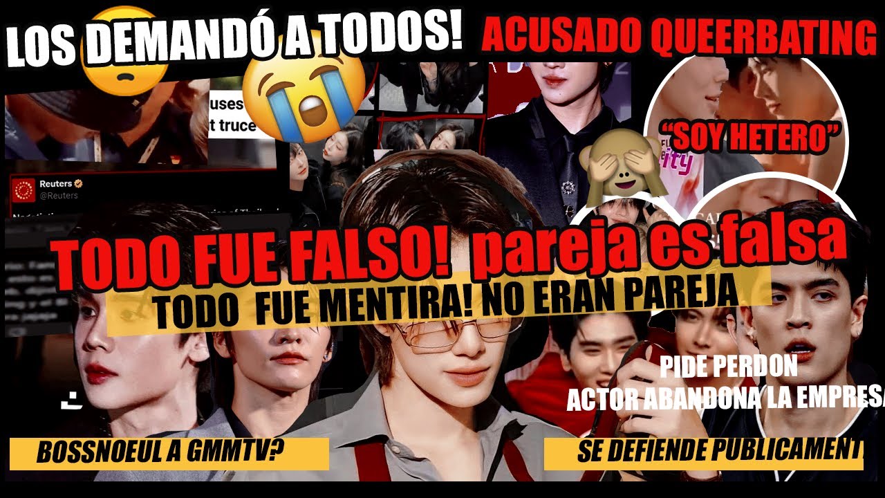 ¡ÚLTIMO MINUTO🚨Todo fue falso! NO es gay🌈 PIDE PERDON actor bl! Bossnoeul a GMM? LOS DEMANDÓ A TODOS
