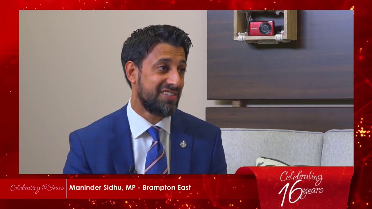 Maninder Sidhu, MP-Brampton East Liberal on the launch of Parvasi TV