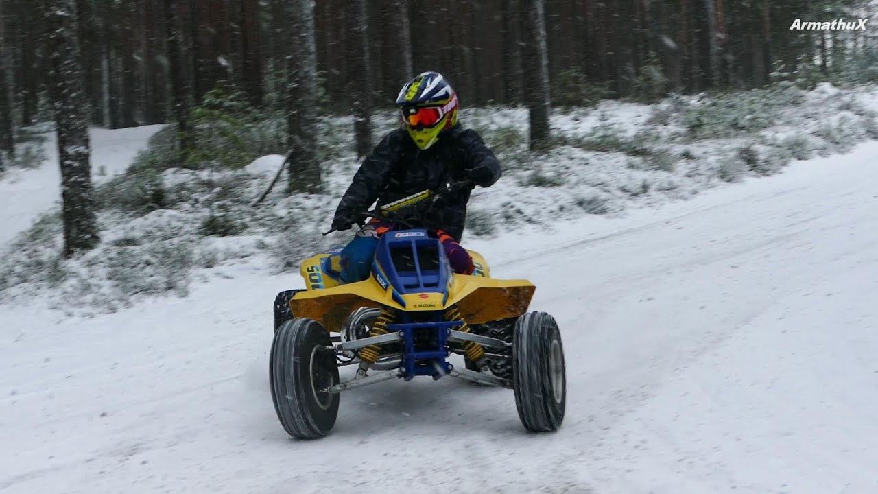 Suzuki Quadzilla 500cc - Incredible 2-Stroke Sounds (Raw)