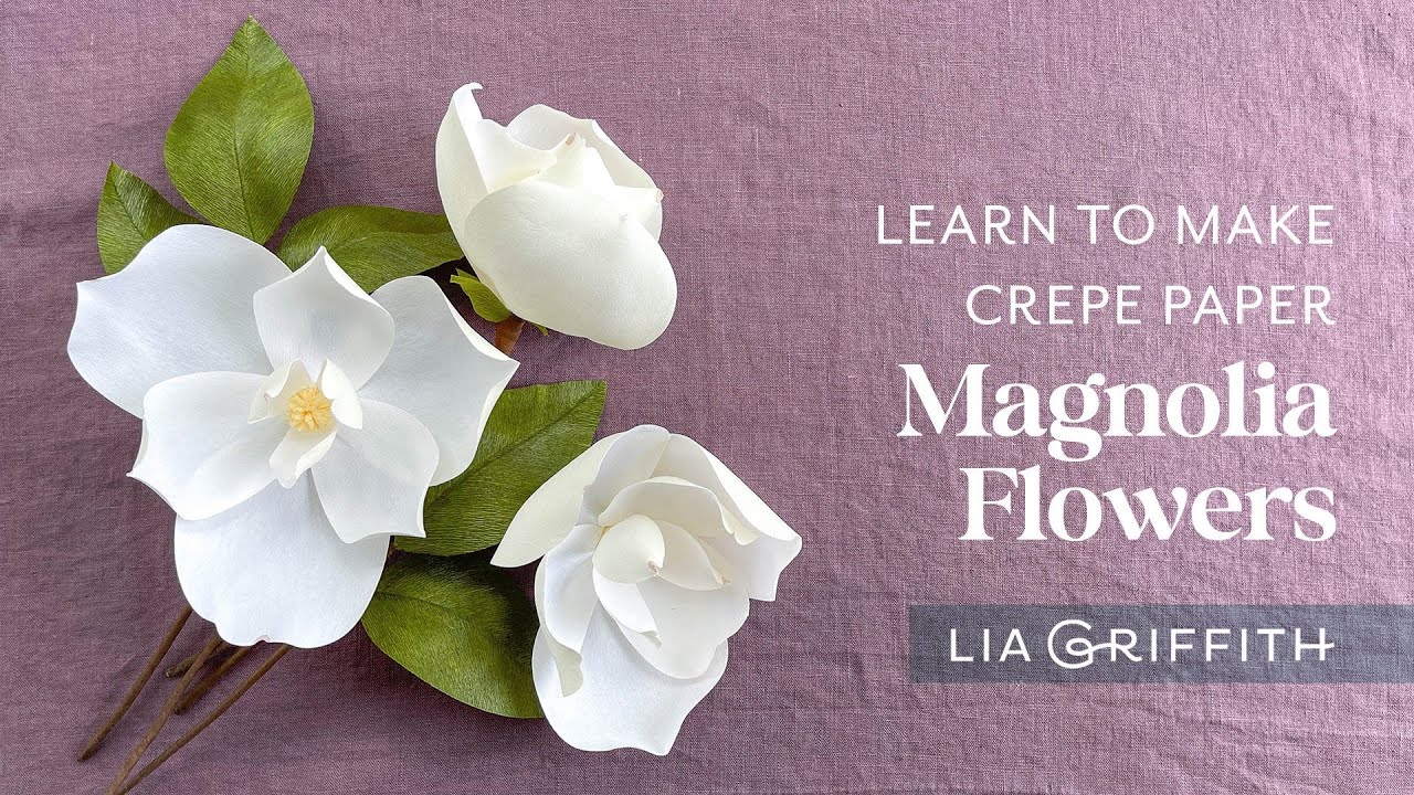 How to Make a Crepe Paper Magnolias: Member Make Workshop Replay!