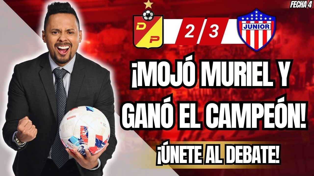 🔴⚪️🔵 ¡EXPLOTÓ MURIEL! Junior ganó en Pereira y vuelve a ilusionar