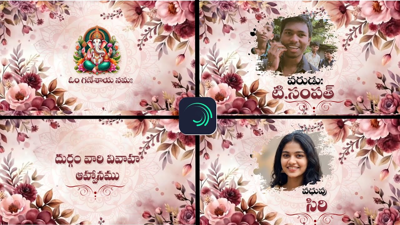 Professional Level 🔥Wedding Invitation Video Editing In Alighmotion|| 