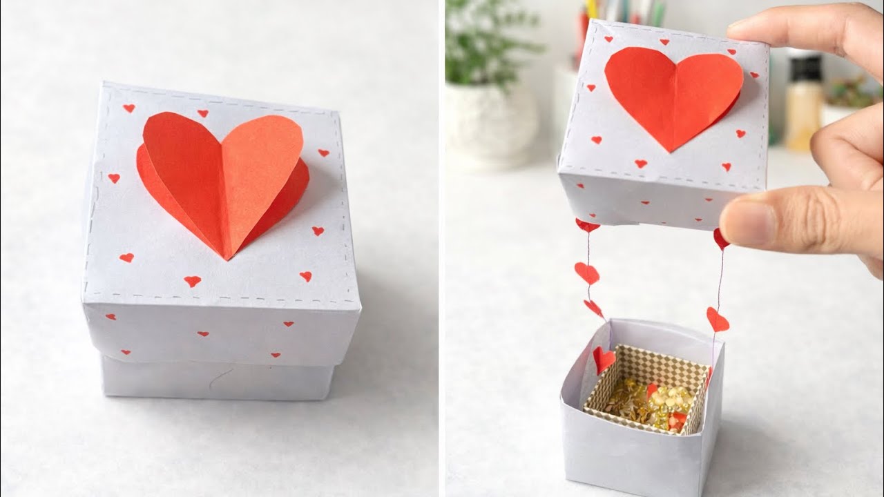Diy Gift Box || Cute Gift Box Idea || Origami Paper Box ||  Paper Gift 🎁 