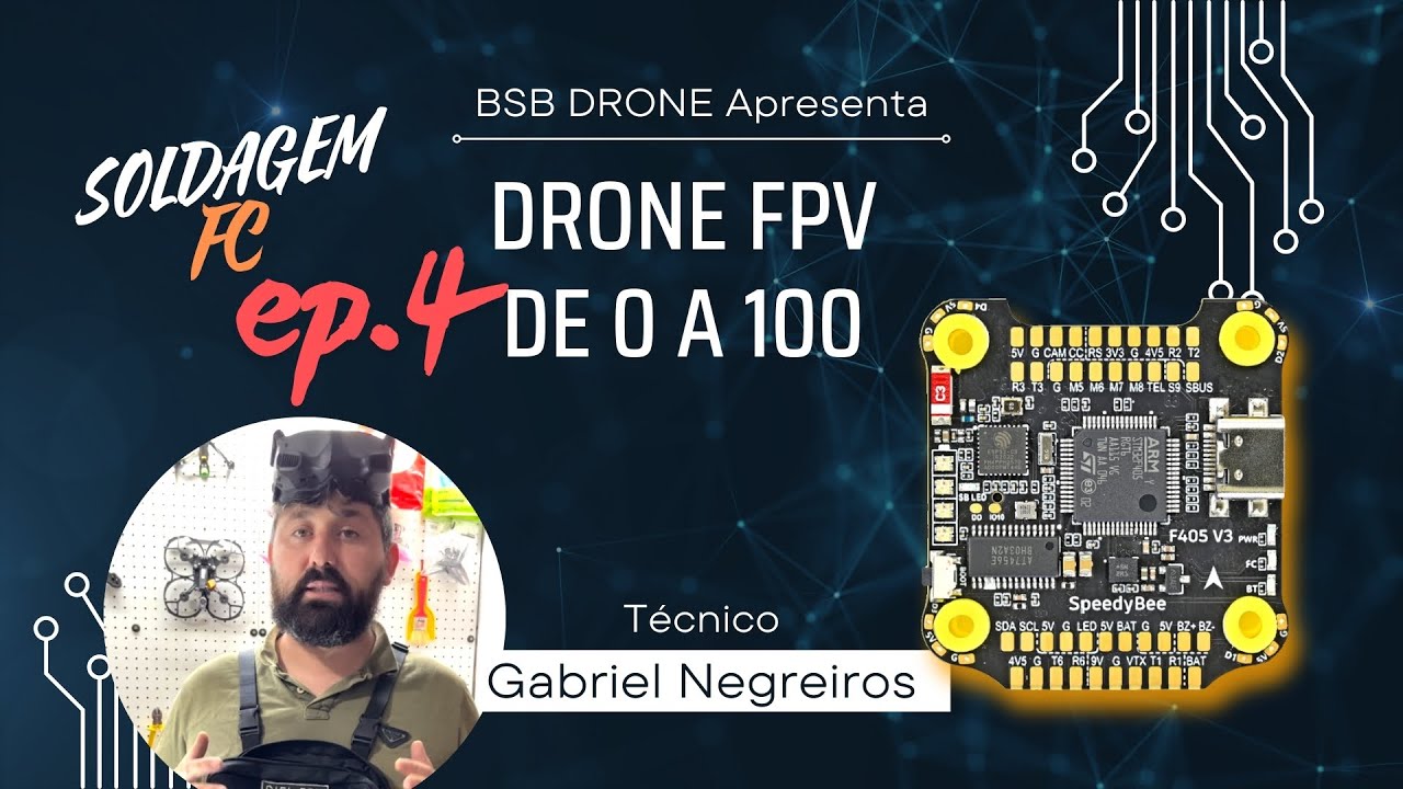 Montagem Drone FPV do 0 a 100 - Soldagem na FC - EP4