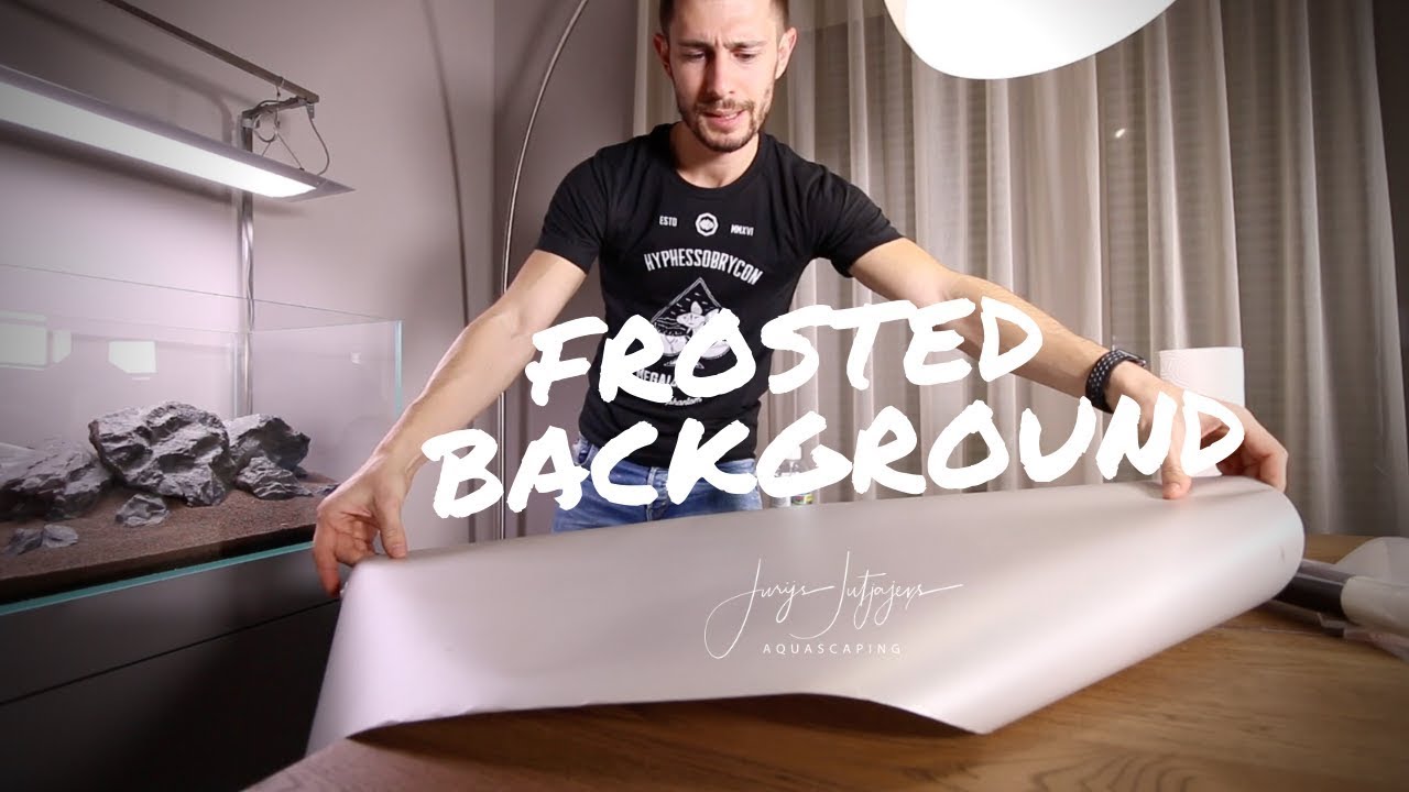 FROSTED AQUARIUM BACKGROUND - attaching foggy or mist film easy and without bubbles