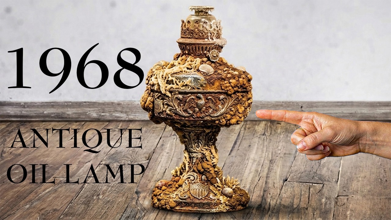 Vietnam War 1968 Antique Oil Lamp Restoration Repair – Rusty Abandoned 60 Year Old Relic