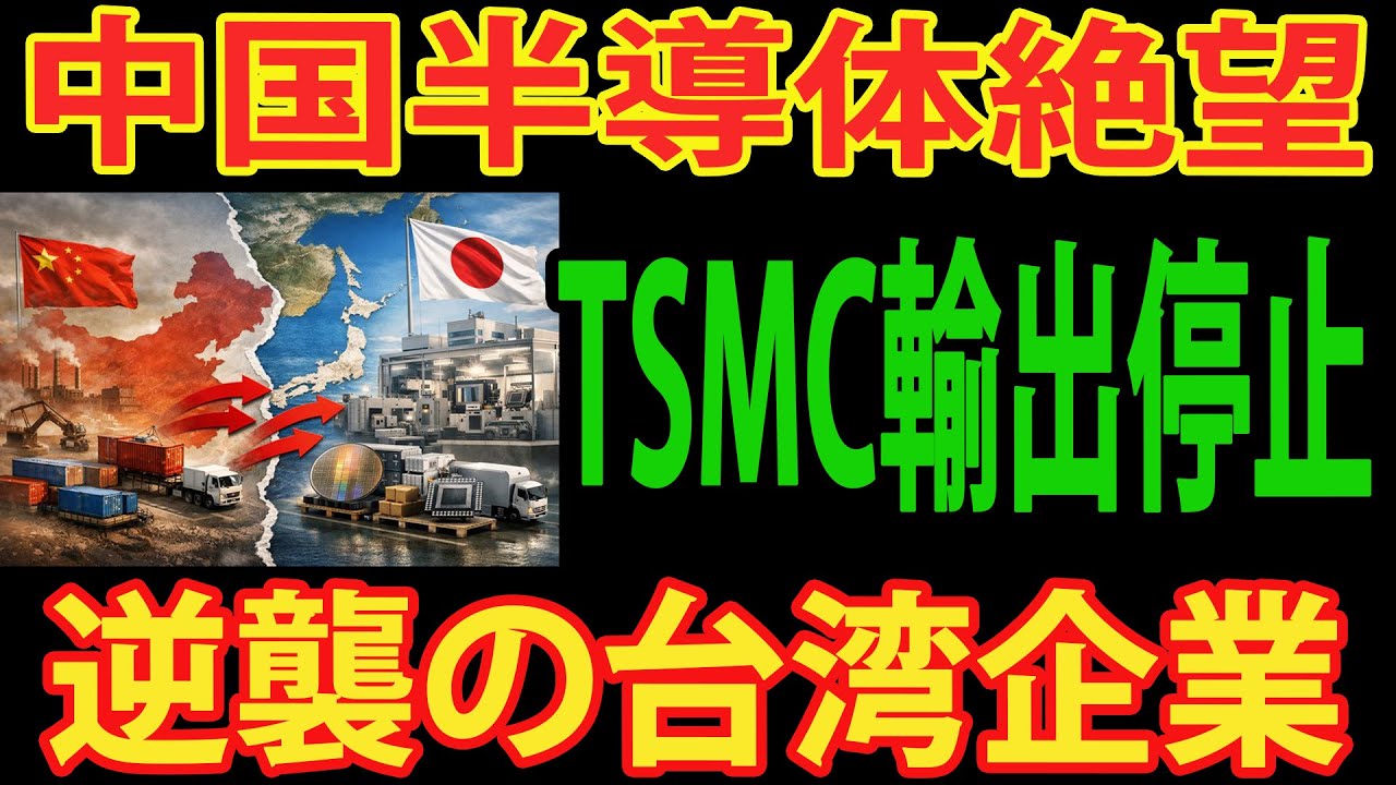 【半導体市場激震】TSMCが中国を見捨てた日―日本が半導体覇権を取り戻す歴史的瞬間が迫る