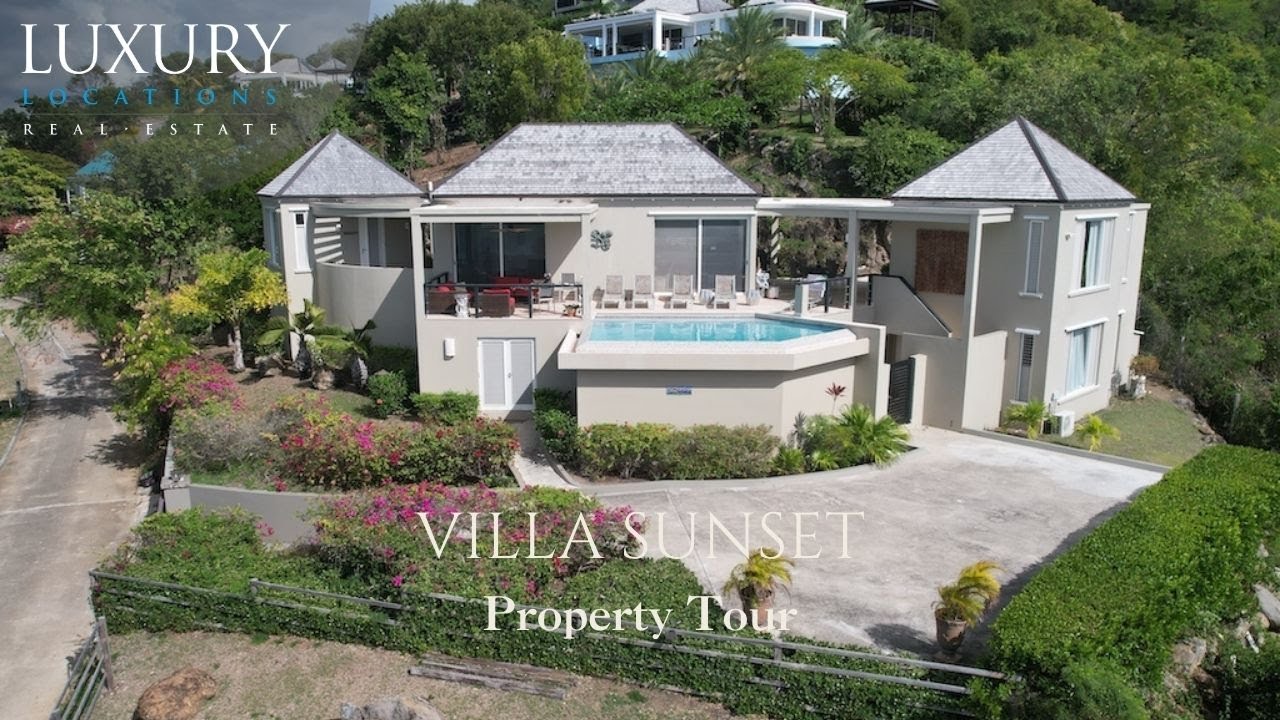 Villa Sunset, three bedroom holiday villa at Sugar Ridge, Antigua.