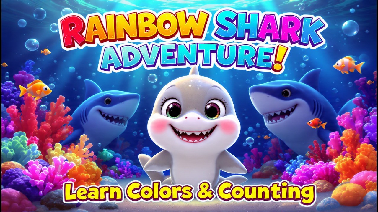 Baby Shark and the Rainbow Reef 🌈🦈 | Fun Learning Colors & Counting Story for Kids