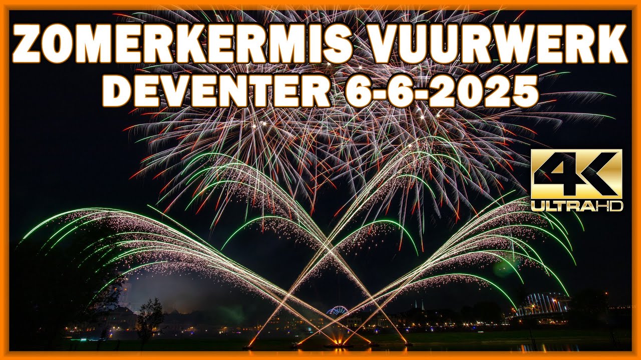 ⁴ᴷ Deventer Zomerkermis Vuurwerk 2025 - Dutch Fireworks Professional - Feuerwerk