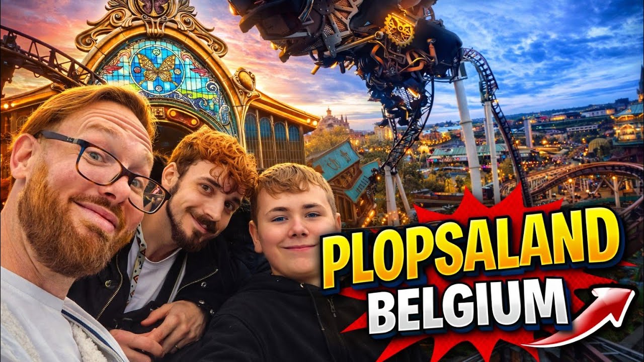 ​Is The Ride to Happiness Europe's BEST Roller Coaster? | Plopsaland De Panne Christmas Vlog 🎢🇧🇪