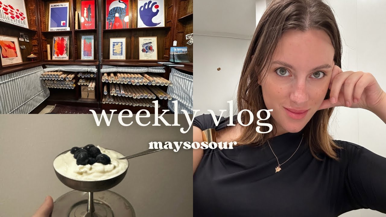 Weekly vlog | cambio casa, passeggiate romane e studio | maysosour